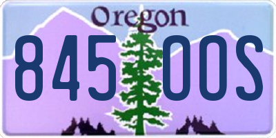OR license plate 845OOS