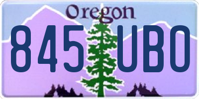 OR license plate 845UBO