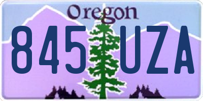 OR license plate 845UZA