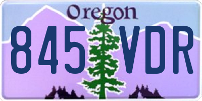 OR license plate 845VDR