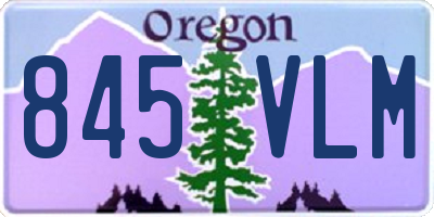 OR license plate 845VLM