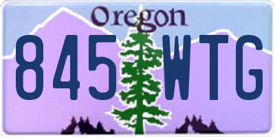 OR license plate 845WTG