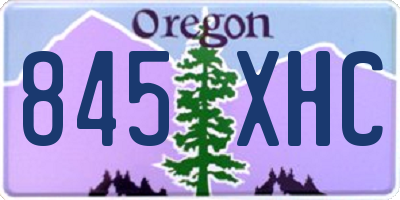 OR license plate 845XHC