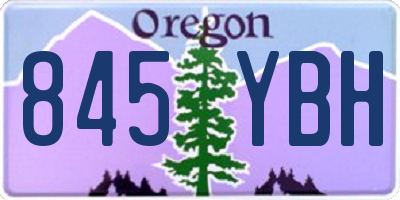 OR license plate 845YBH