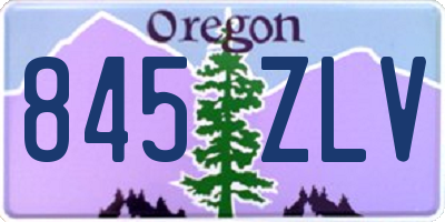 OR license plate 845ZLV