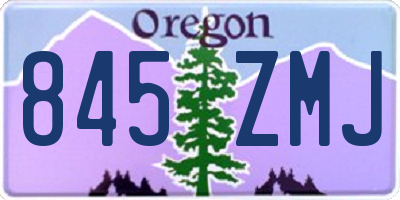 OR license plate 845ZMJ