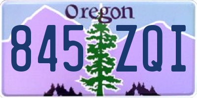 OR license plate 845ZQI
