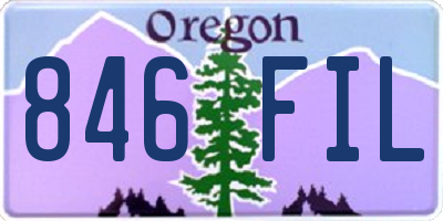 OR license plate 846FIL