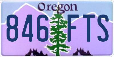 OR license plate 846FTS