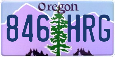 OR license plate 846HRG