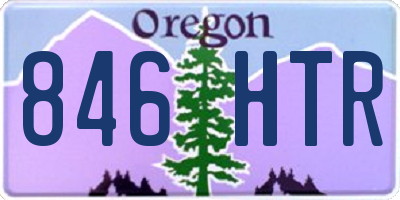 OR license plate 846HTR