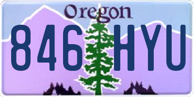 OR license plate 846HYU