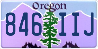 OR license plate 846IIJ