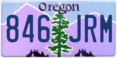 OR license plate 846JRM