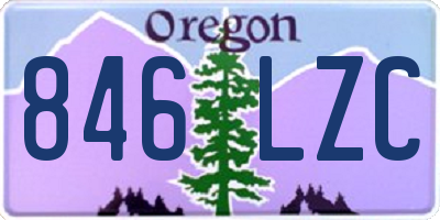 OR license plate 846LZC