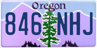 OR license plate 846NHJ