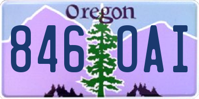 OR license plate 846OAI