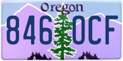 OR license plate 846OCF