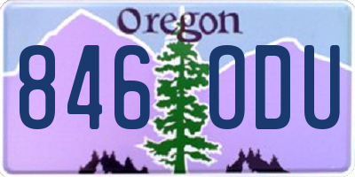 OR license plate 846ODU
