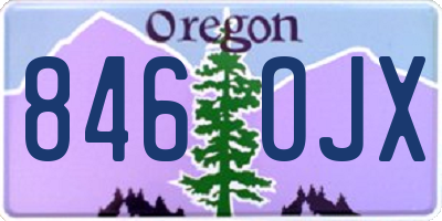 OR license plate 846OJX