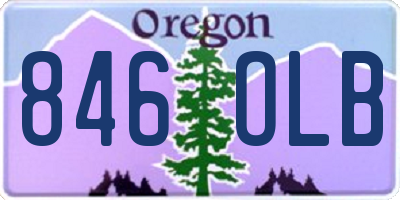 OR license plate 846OLB