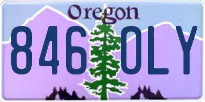 OR license plate 846OLY