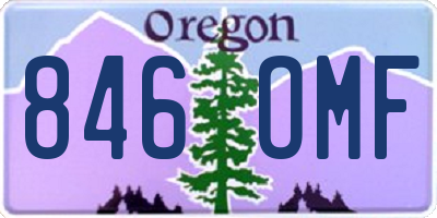 OR license plate 846OMF