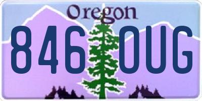 OR license plate 846OUG