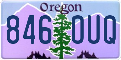 OR license plate 846OUQ