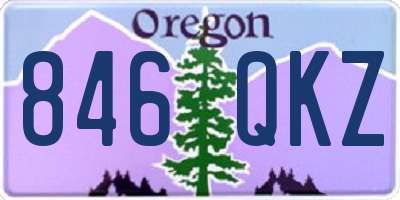 OR license plate 846QKZ