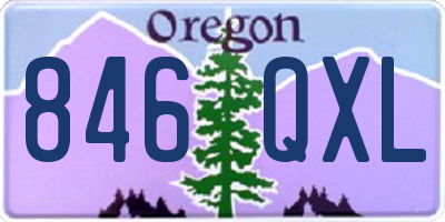 OR license plate 846QXL