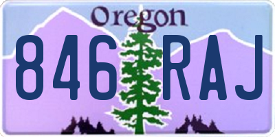OR license plate 846RAJ