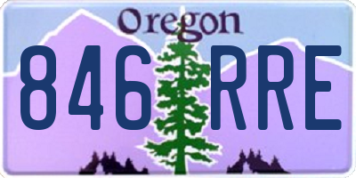 OR license plate 846RRE