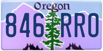 OR license plate 846RRO