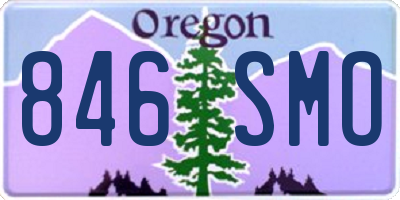 OR license plate 846SMO