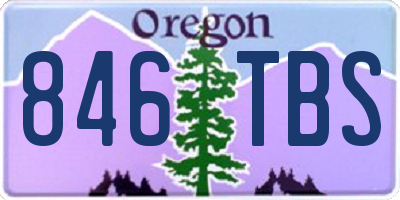 OR license plate 846TBS