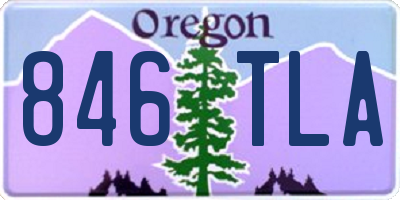 OR license plate 846TLA