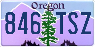 OR license plate 846TSZ