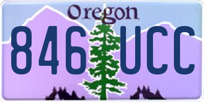 OR license plate 846UCC