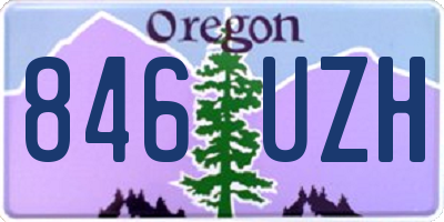 OR license plate 846UZH