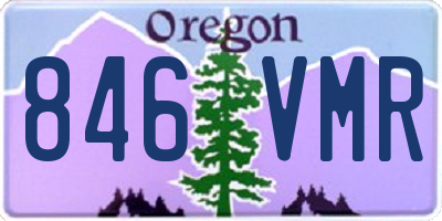 OR license plate 846VMR