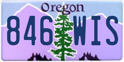 OR license plate 846WIS