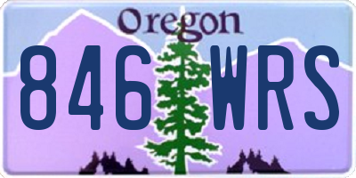 OR license plate 846WRS