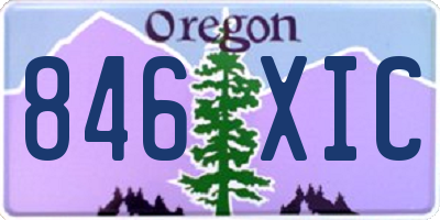 OR license plate 846XIC