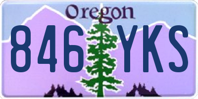OR license plate 846YKS
