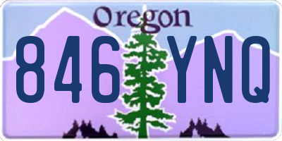 OR license plate 846YNQ