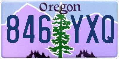 OR license plate 846YXQ