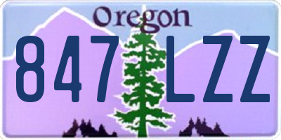 OR license plate 847LZZ