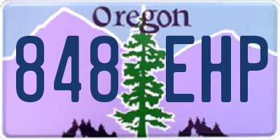 OR license plate 848EHP
