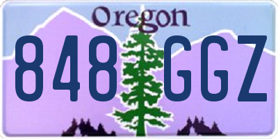OR license plate 848GGZ